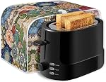 JEOCODY Couvertures de grille-pain Blossoms brillants 2 Slice large fente imperméabilisant les empreintes digitales et la protection du gras anti-sputtering machine Lavable femmes Cadeau