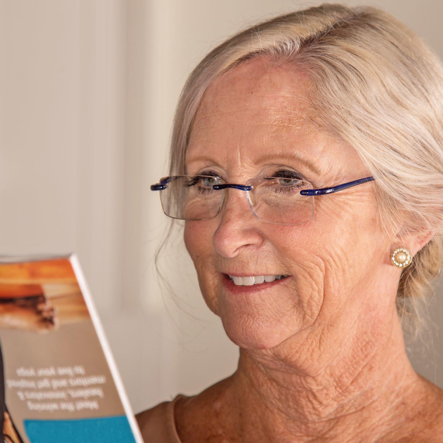 GAMMA RAY 2 Pack of Super Lightweight Flex Arm Slim Rimless Readers with Magnification - Choose Your Magnification