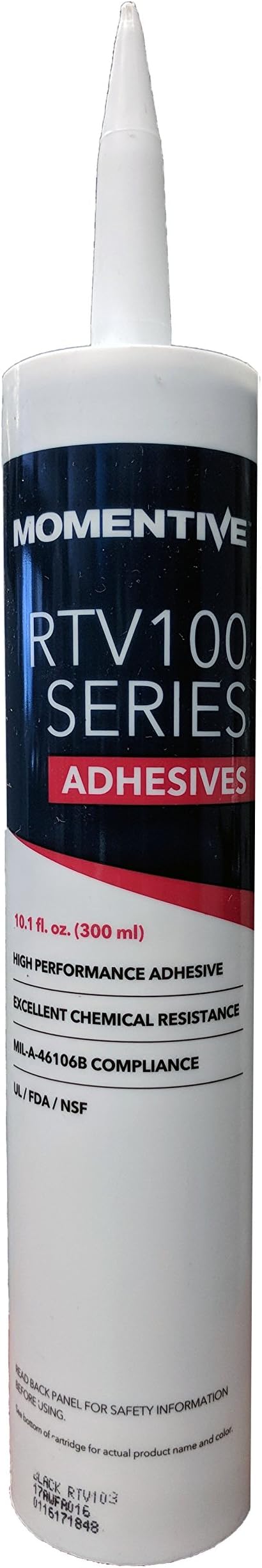 Momentive RTV103 One Part Silicone Sealant, 10.1 Ounce Caulker, Black