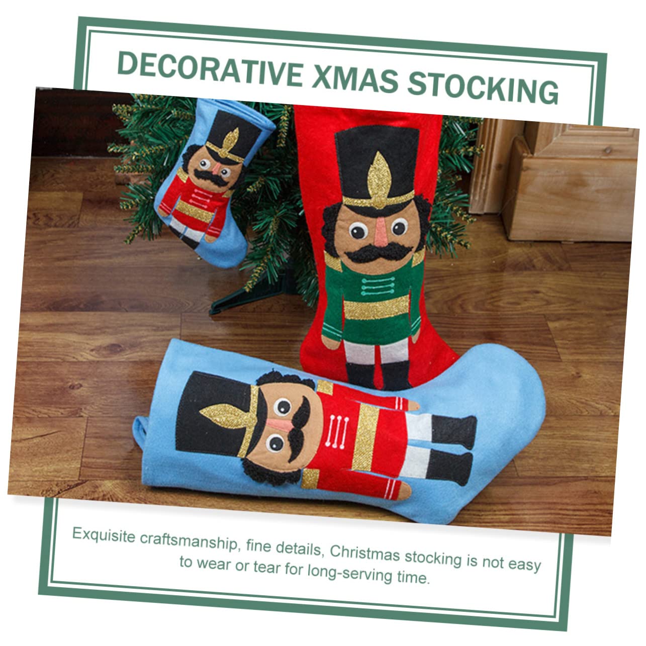 Cabilock 2 Sätze Weihnachtsstrümpfe Mit Große Rote Und Blaue Candy Bags Dekorative Weihnachtsbaum Anhänger Für Und Süßigkeiten 2 Stück * 2
