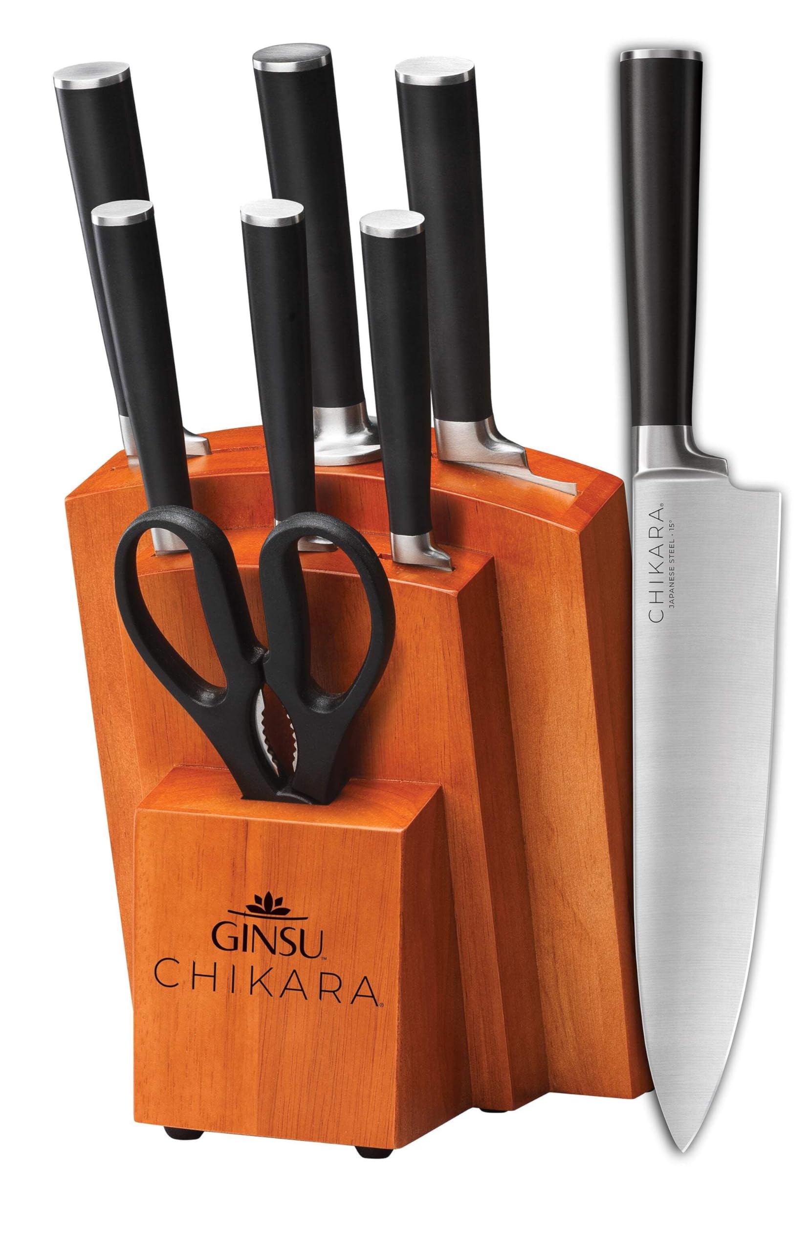 Amazon.com: Ginsu Chikara Series Forged 8-Piece Japanese Knife Set