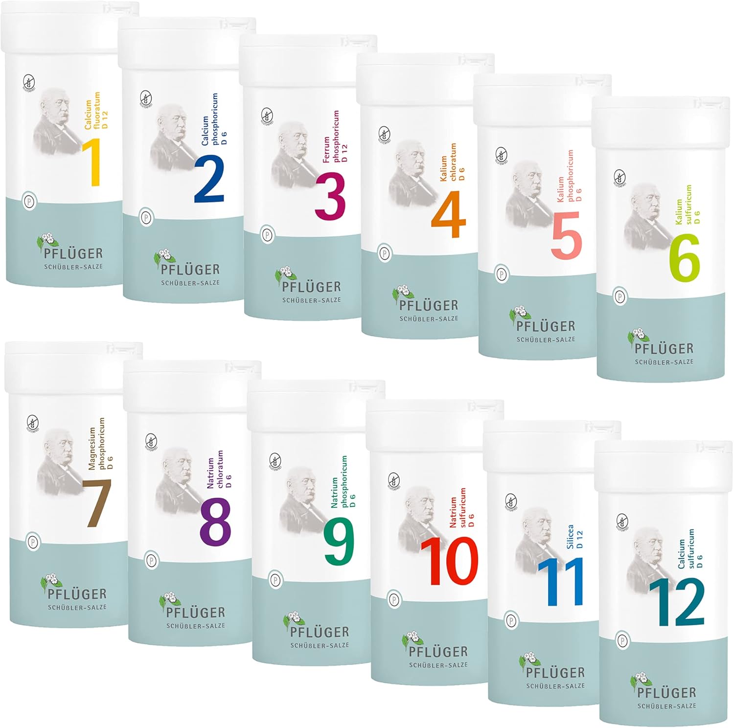 PFLÜGER Schüßler Salze Set Nr. 112 je 400 Tabletten Basispaket für Ihre Hausapotheke PFLÜGER Schüßler Salze Set Nr. 112 je 400 Tabletten Basispaket für Ihre Hausapotheke
