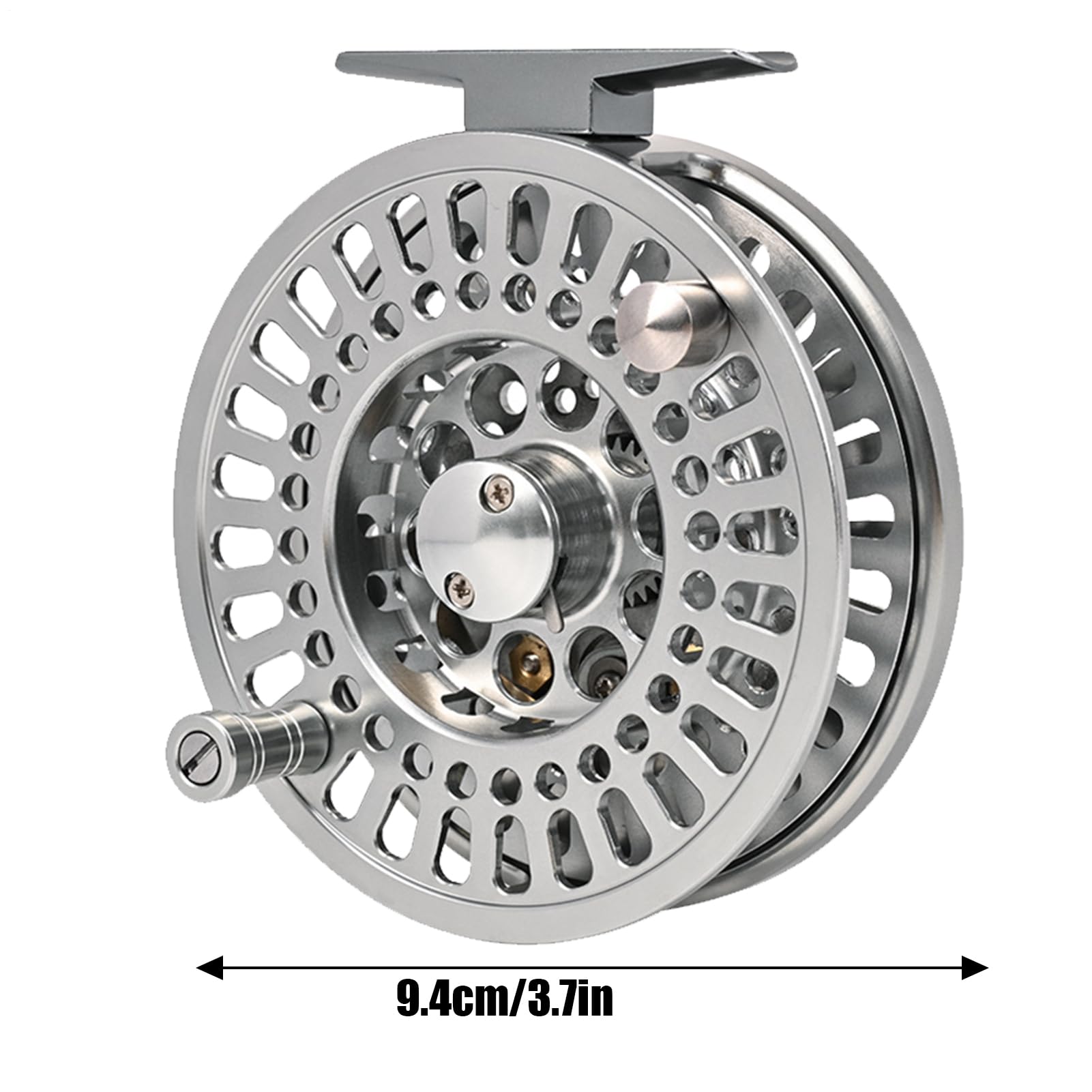 Aluminiowy kołowrotek muchowy, aluminiowy kołowrotek muchowy sprzęt do | Kołowrotki Baitcaster do łowienia ryb w słonej wodzie w jeziorze Sweetwater