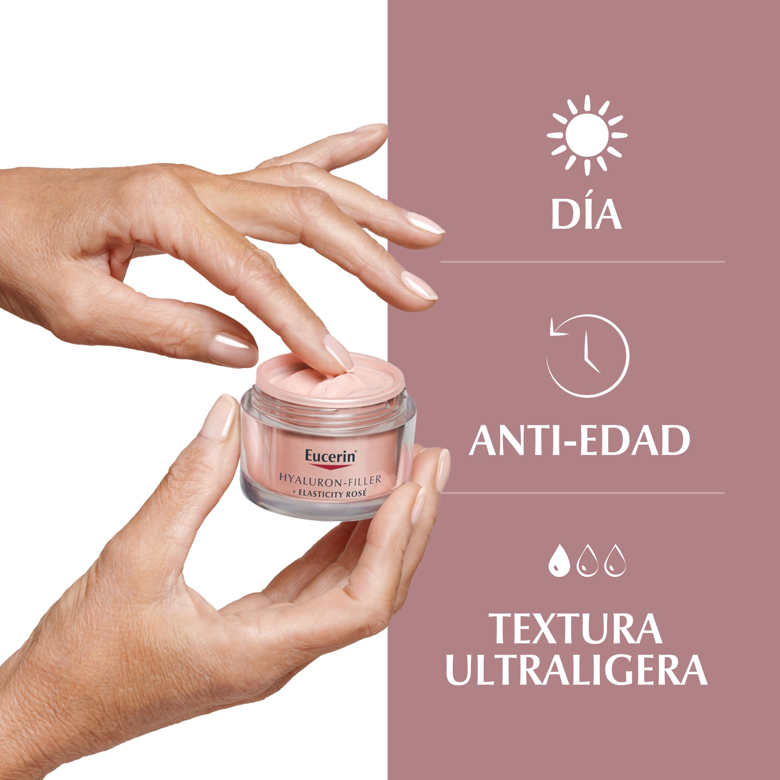 Hyalluron Filler+ Elasticity Crema Dia Rosé FP30 50ml