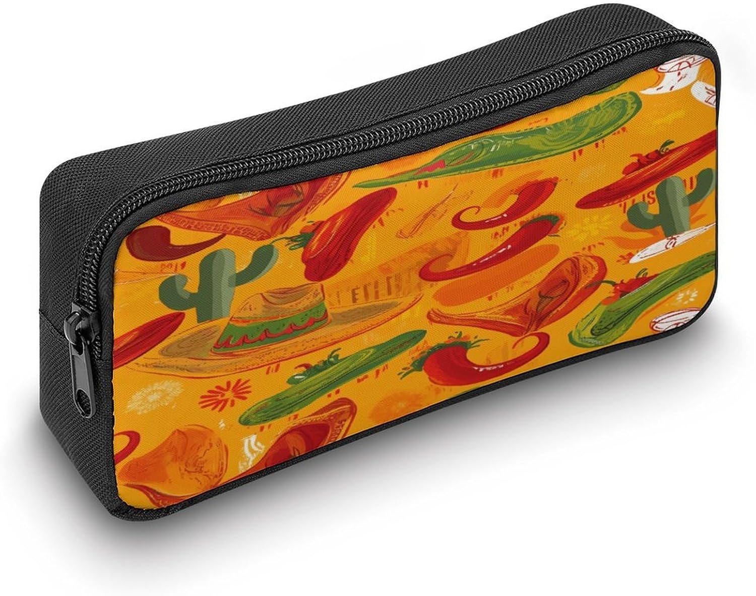 Cactus Hat And Chili Pepper Makeup Bag Toiletry Bag Cosmetic Bag image 5