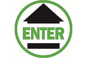 10-Pack Round Social Distancing Floor Decals, 7.5" Diameter