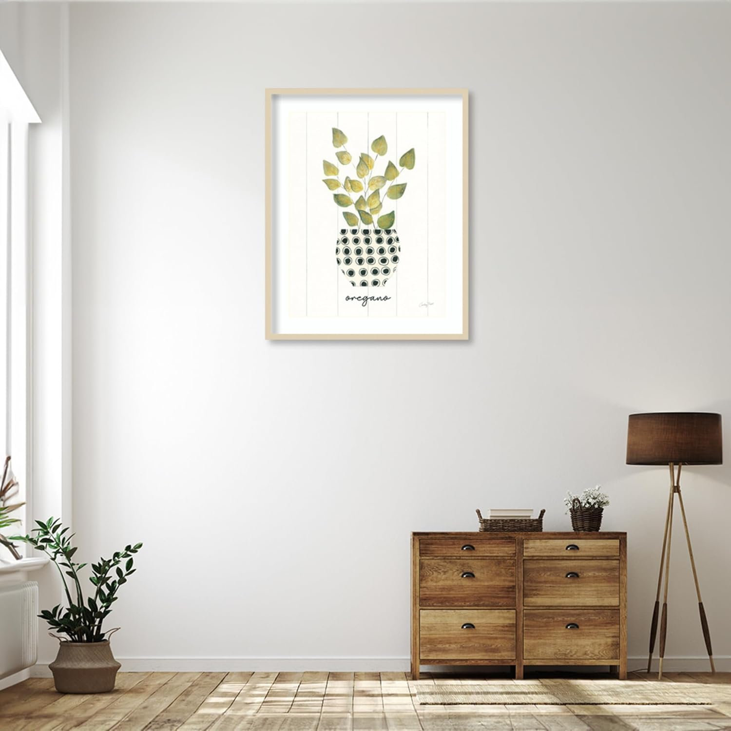 Amanti Art Framed Wall Art Print 41x33 Herb Garden VIII by Courtney Prahl, Cuisine Wall Art, Modern Contemporary Decor, X-Large Poster Painting Artwork for Living Room, Bedroom, Bathroom, Kitchen,