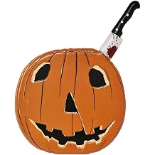 Spirit Halloween Halloween Michael Myers Pumpkin Tin Sign, Officially Licensed, Horror Movie Decor