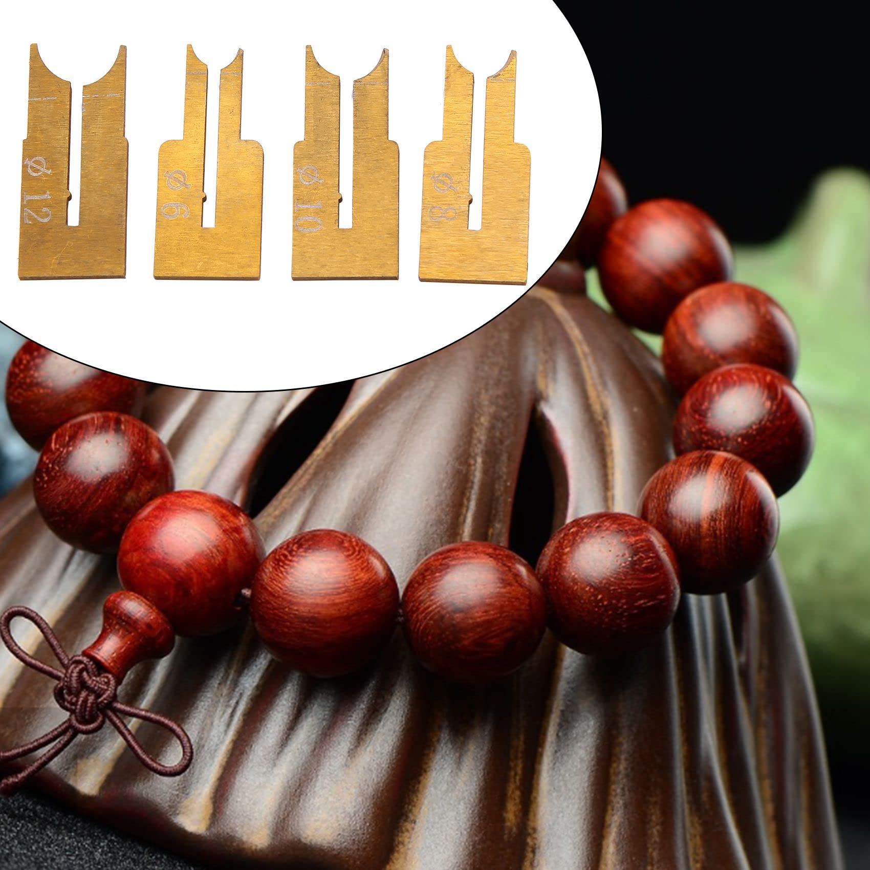 Set di 24 punte per trapano a sfera in metallo duro con perline di Buddha sferiche per la lavorazione del legno