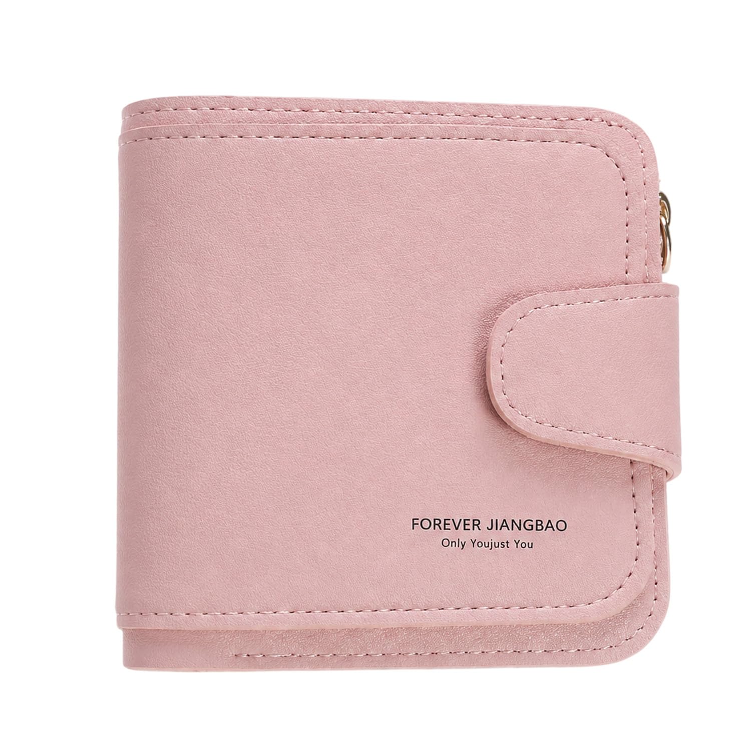 syga Women's Wallet with Zipper Closure Mini Purse Card/Coin/Cash/Key Holder(Light Pink)-picture-38