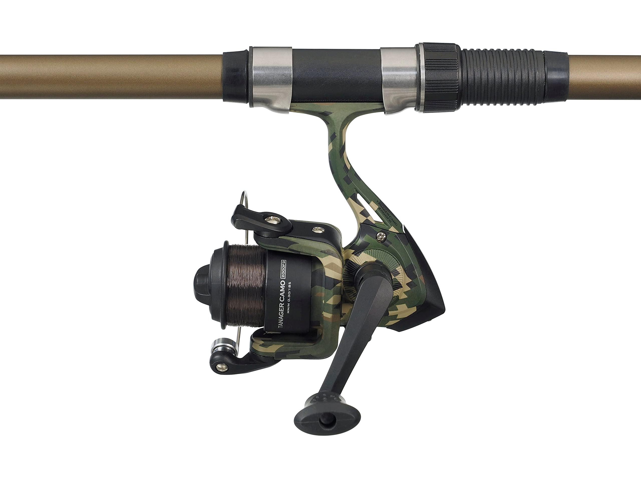 Mitchell Tanager Camo II Light/Strong Spinnkombination | Carbonrute & vorgespulte Rolle | Süßwasserangeln auf Hecht, Barsch, Forelle | Anfänger bis fortgeschrittene Angler | Mehrere Optionen