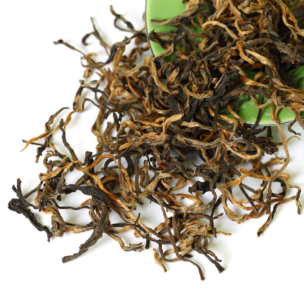 GOARTEA Dianhong Schwarzer Tee - 2Pcs 250g Total 17.6oz Premium Grade - Yunnan Fengqing Golden Buds Dian Hong Black Tee - Dianhong Chinese Black Tea