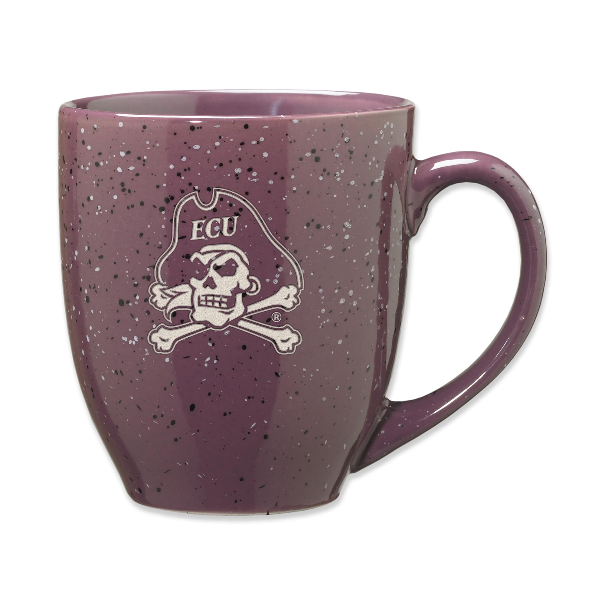 Rico Industries NCAA 16 oz Team Color Laser Engraved Speckled Ceramic Coffee Mug