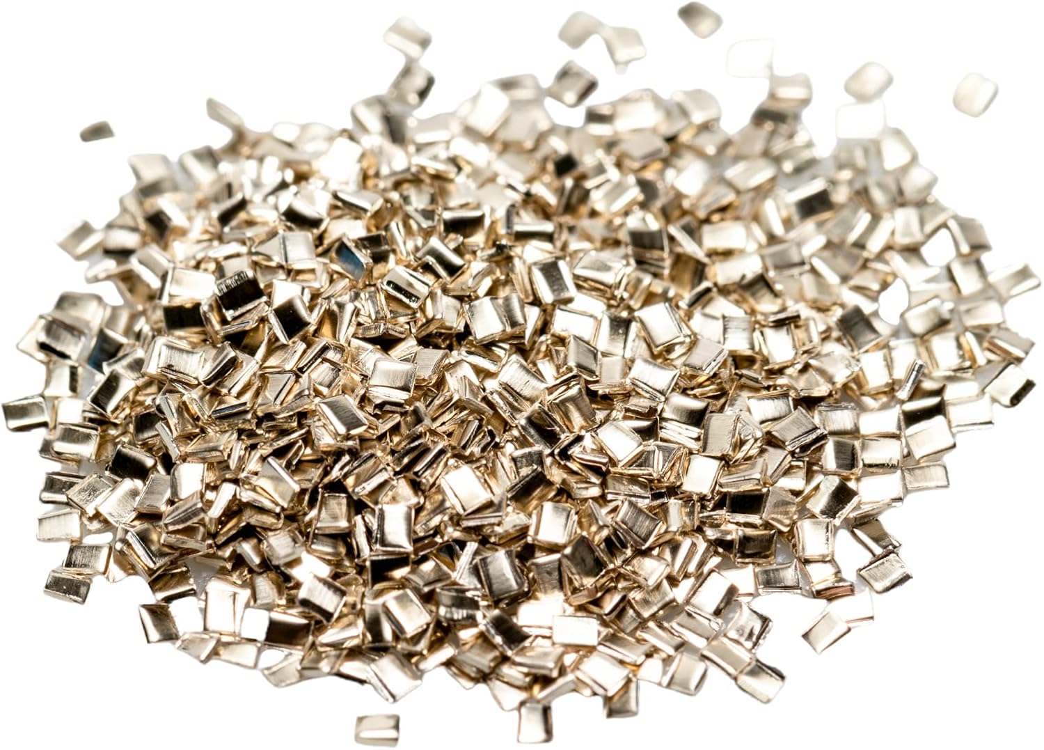 Silver Chip Solder (Easy) 3 Grams (~2000 pcs) 0.5 x 1.0 x 0.25mm Ultra Tiny Made in USA by CRAFT WIRE