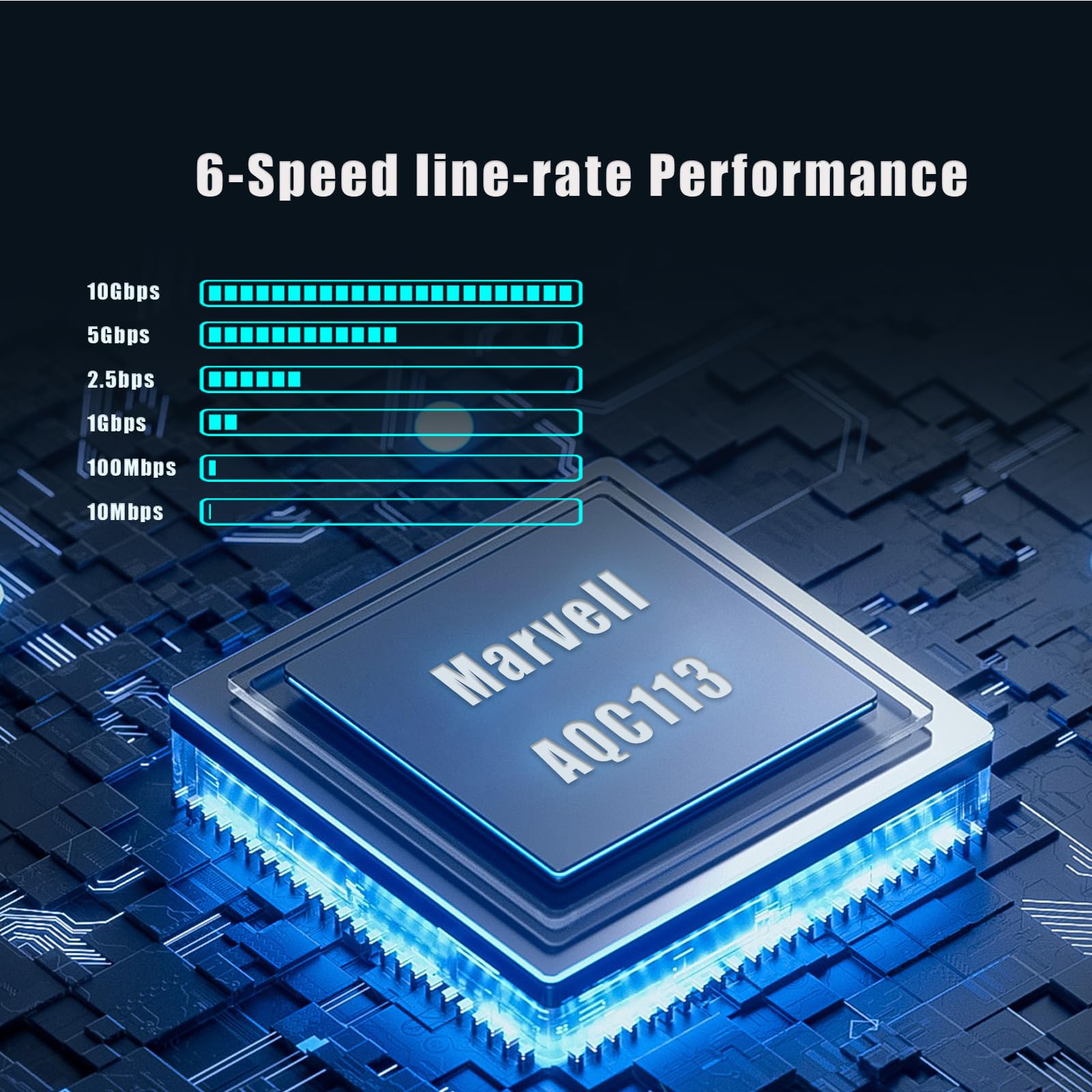 Scheda di rete 10G Base-T PCI-e4.0 X1, controller Marvell AQC113, adattatore Ethernet NICGIGA 10Gb con supporto WOL, scheda NIC con porta RJ45 10Gbe, Windows10/11/Windows Server/Linux Scheda di rete 10G Base-T PCI-e4.0 X1, controller Marvell AQC113, adattatore Ethernet NICGIGA 10Gb con supporto WOL, scheda NIC con porta RJ45 10Gbe, Windows10/11/Windows Server/Linux