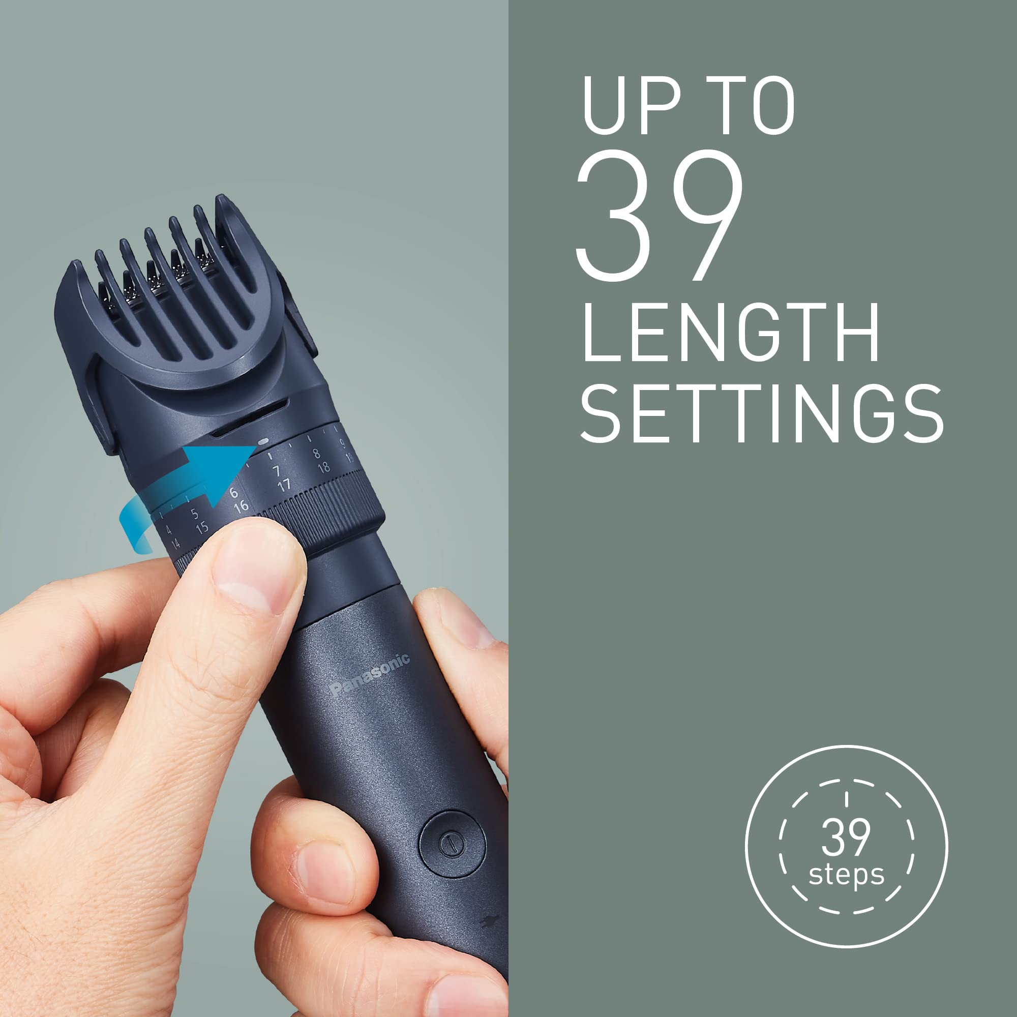 Panasonic MULTISHAPE ER-CKL1, ER-CDT1 & ER-CTB1 Ensemble, Tondeuse à barbe et à cheveux, Ensemble Têtes de Rasage/Tonte, Brosse à dent électrique, Batterie Ni-MH rechargeable, Noir