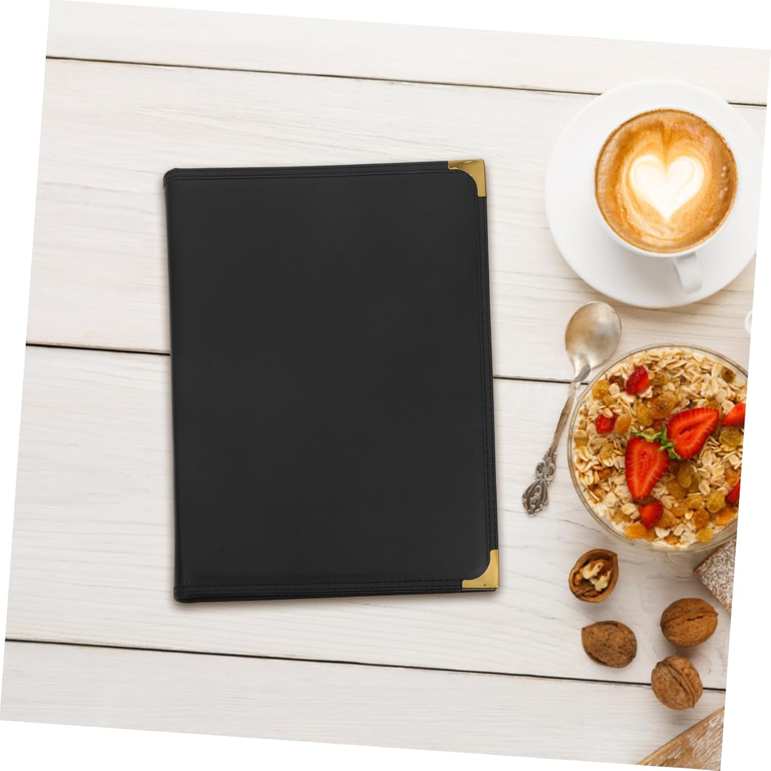 LIFKOME Transparent Menu Holder Book for Restaurants Recipe Covers Easy to Clean Sleeves for Wine Drinks Bars Page Insert Menu Display