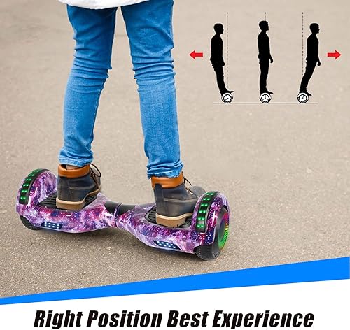Miniatura 65 de Hoverboard - Hoverboard de 6.5 pulgadas con Bluetooth y luces LED intermitentes, Hover Board para niños y adolescentes