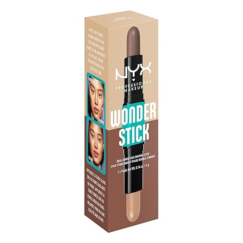 Miniatura 9 de NYX PROFESSIONAL MAKEUP Wonder Stick, barra de modelado y contorno de cara - Luz universal