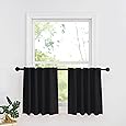 RYB HOME RV Camper Door Window Curtains -Blackout Privacy Curtains & Drapes for Bathroom Bedroom Kitchen Portable Travel Trailer Small Window Decor, W 34 x L 24, Teal, 2 Panels
