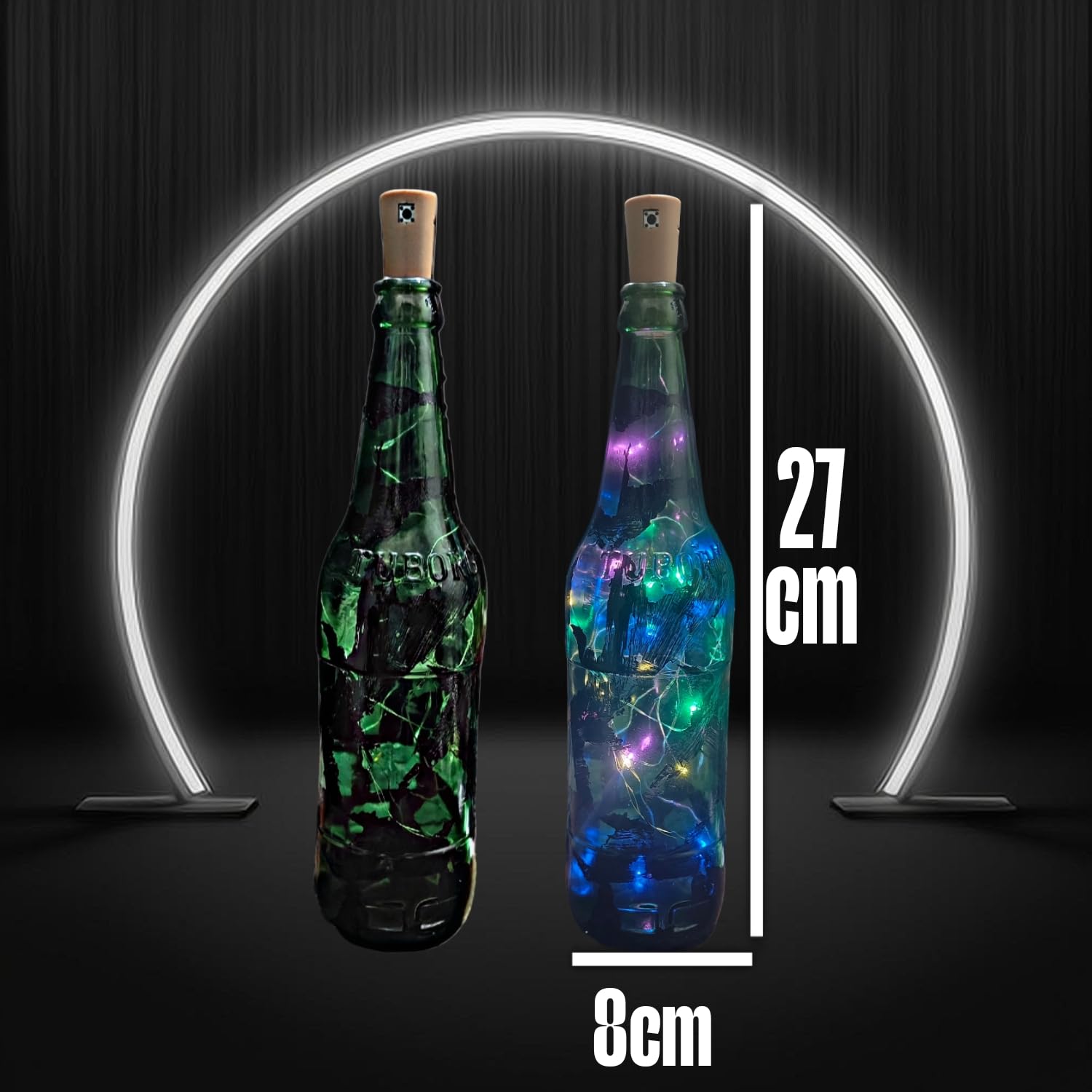 yanchi OダルトンLED WINE GLASS BULB A&B Antique Blue Bottle Lights