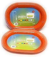 Vista 5 de Mintra Home - Platos reutilizables para servir (verde azulado, cuadrado, 2 unidades (14 pulgadas)