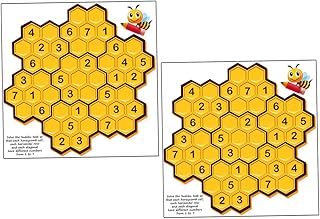 Hohopeti 2 folhas adesivas removíveis para decoração de jardim de infância com números adesivos de parede para quarto de escola e quarto engraçado para salas de aula Lei Adorável decoração de jardim de infância murais primários para bebês para