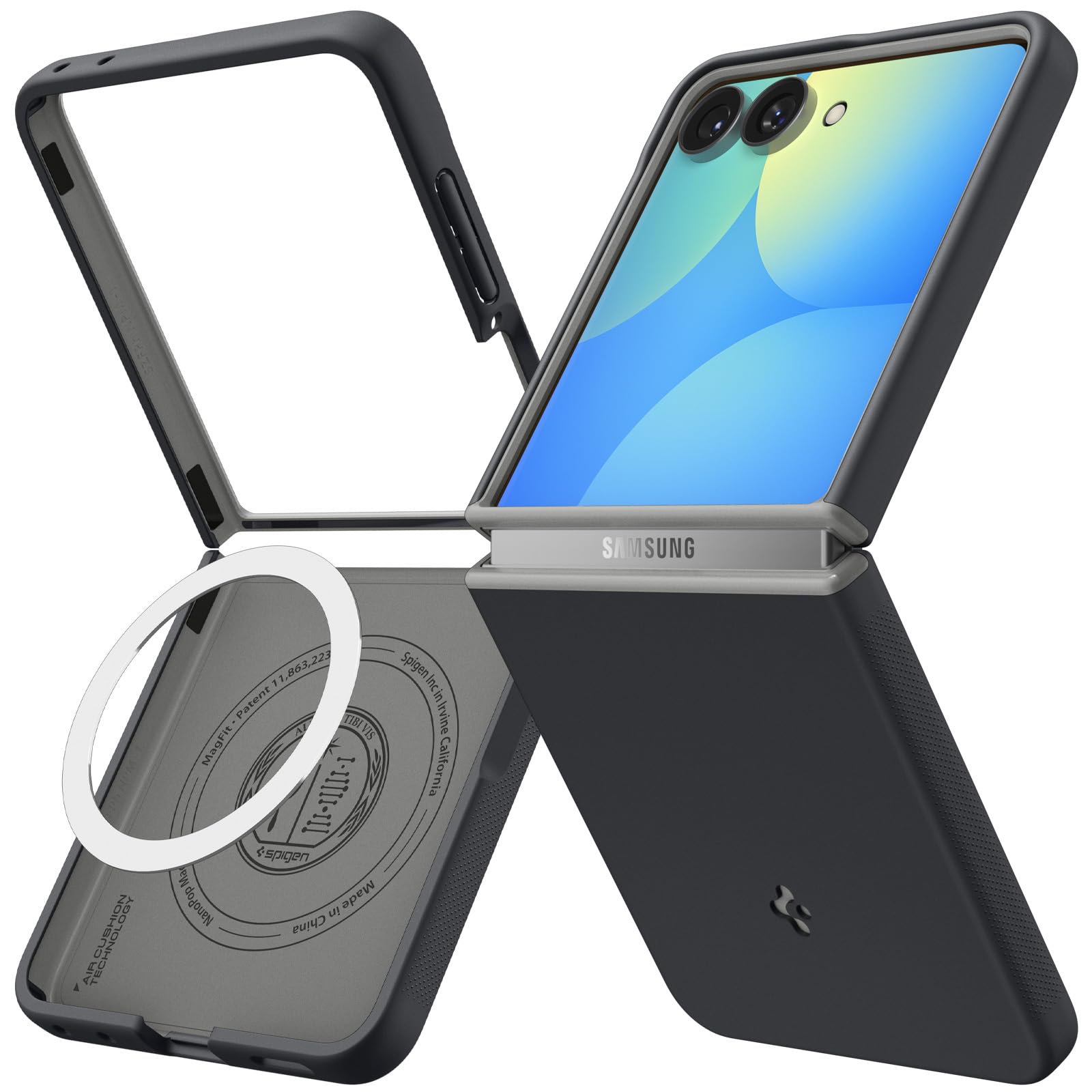Amazon | Spigen 【滑り防止・Magsafe対応】 Galaxy Z Flip8 ケース
