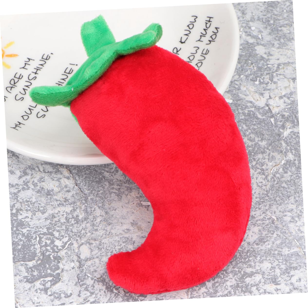 SUPVOX 2pcs Chilli Plush Toy for Dogs and Cats Squeaky Chew Toy Soft Vegetable Sound for Interactive Play for Comfort - Image 3