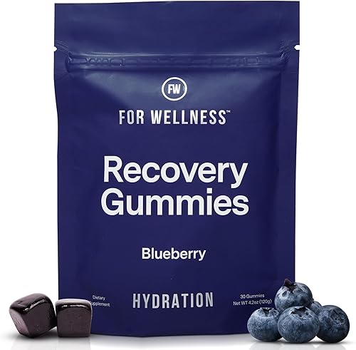 Miniatura 11 de For Wellness Recovery Gummies Restore Suplementos de energía de cereza ácida con electrolitos para el dolor muscular, rendimiento y recuperación