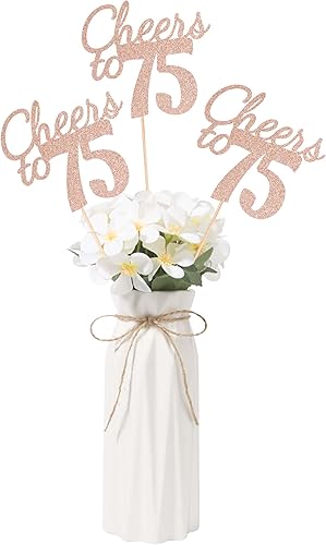 Miniatura 11 de Gexolenu Cheers to 21, paquete de 10 piezas de centros de mesa de cumpleaños número 21 con purpurina negra de doble cara para mesas, palitos