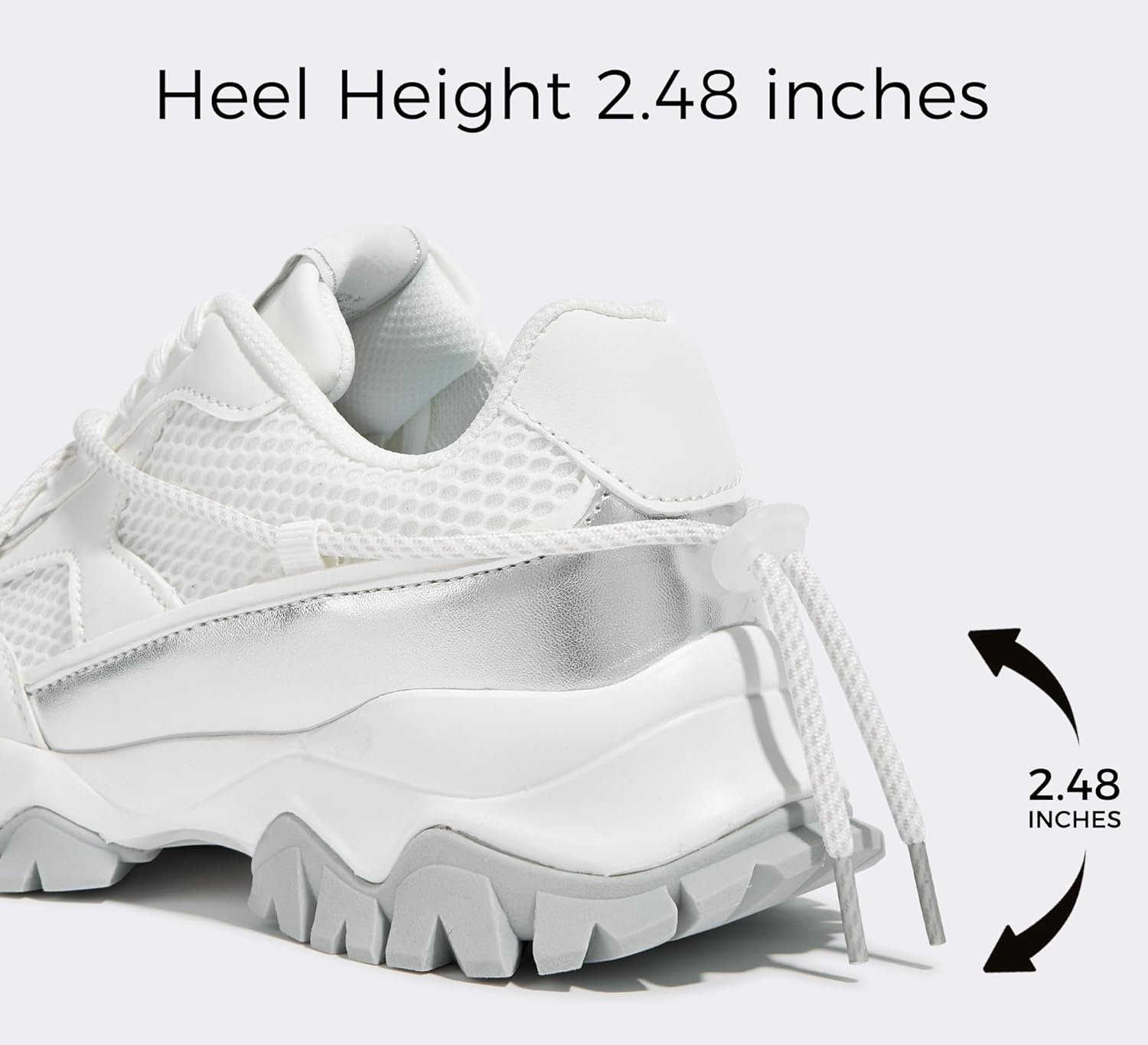 LUCKY STEP Women's Platform Colorful Fashion Sneakers Tennis Retro Colorblock Adjustable Lace Lifestyle Stylish Cute Chunky Dad Casual Walking Shoes - Image 6