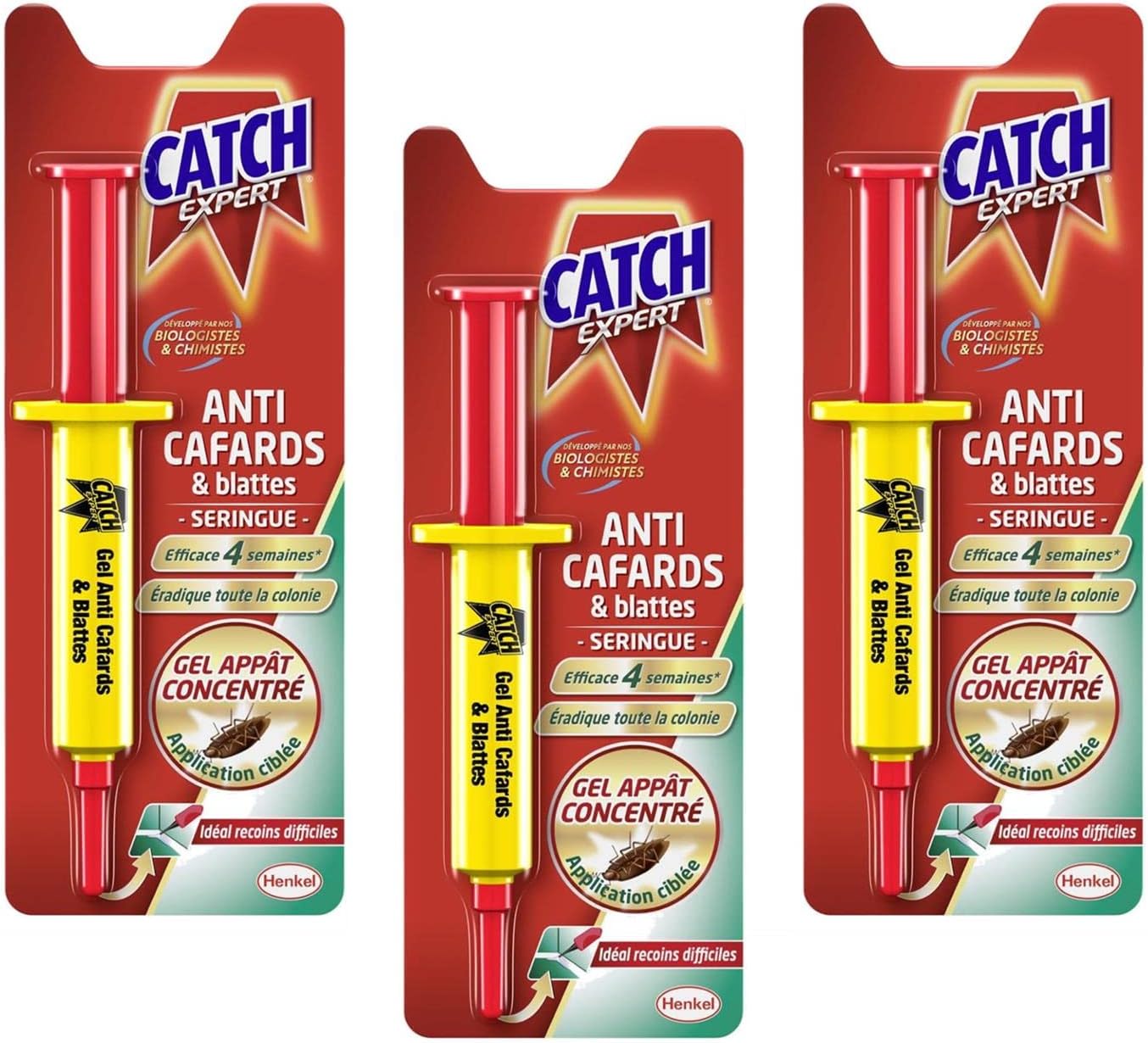 Lot De 3 Boîtes Catch - 6 Pièges Anti-cafards & Blattes Par Boîte - Neuf - Réf 2417563-3