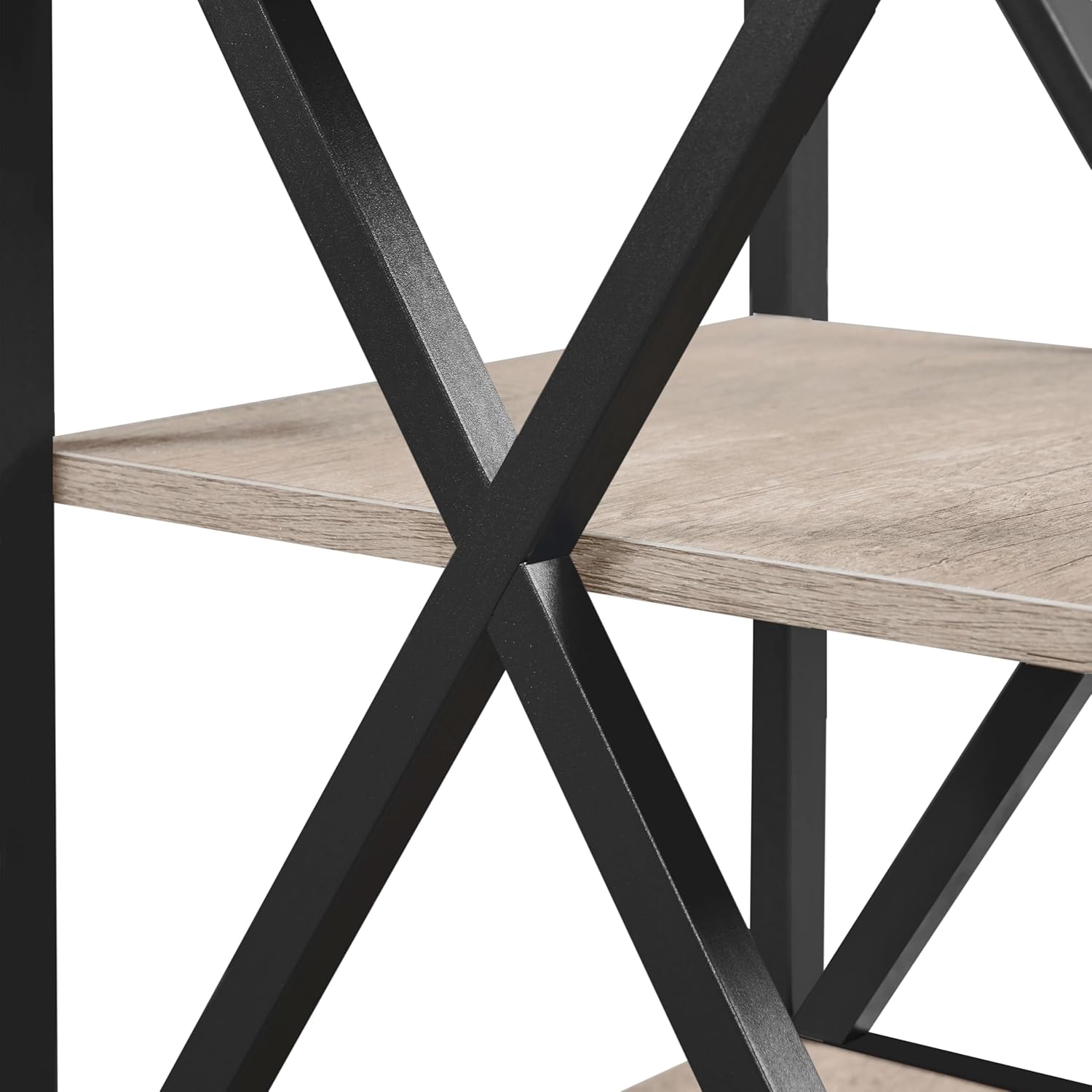 Close-up of adjustable foot pads on the Yaheetech End Table.