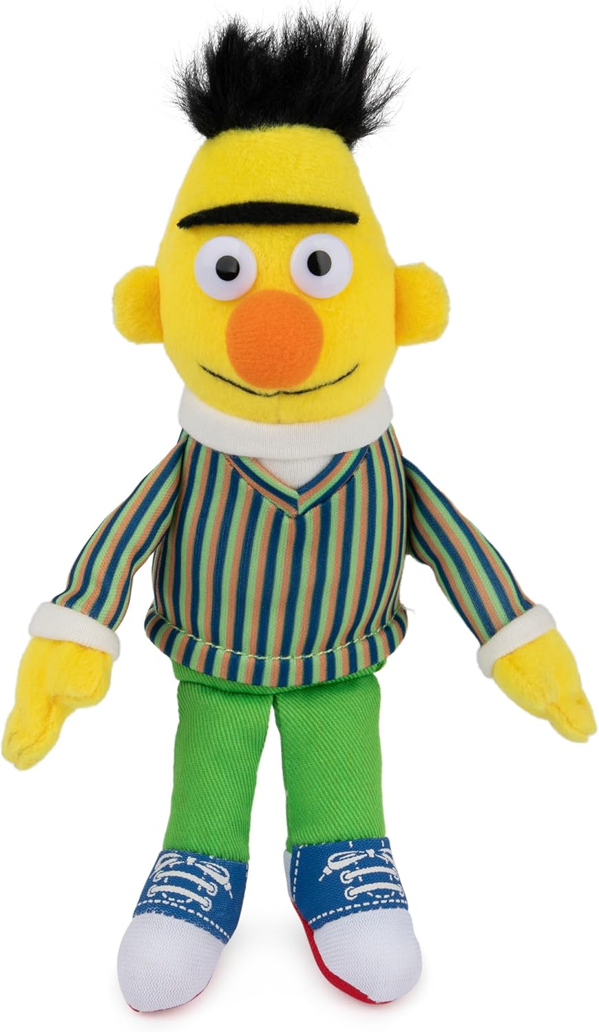 GUND Sesame Street Official Bert Muppet Beanbag, Premium Plush Toy for Ages 1 & Up, Yellow, 7.5”