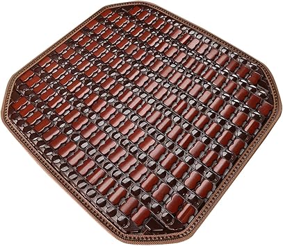 Bamboo Car Cushion Ventilated Seat Pad Car Interior Accessories Summer Cooling for Truck Office Chair Auto, Coffee