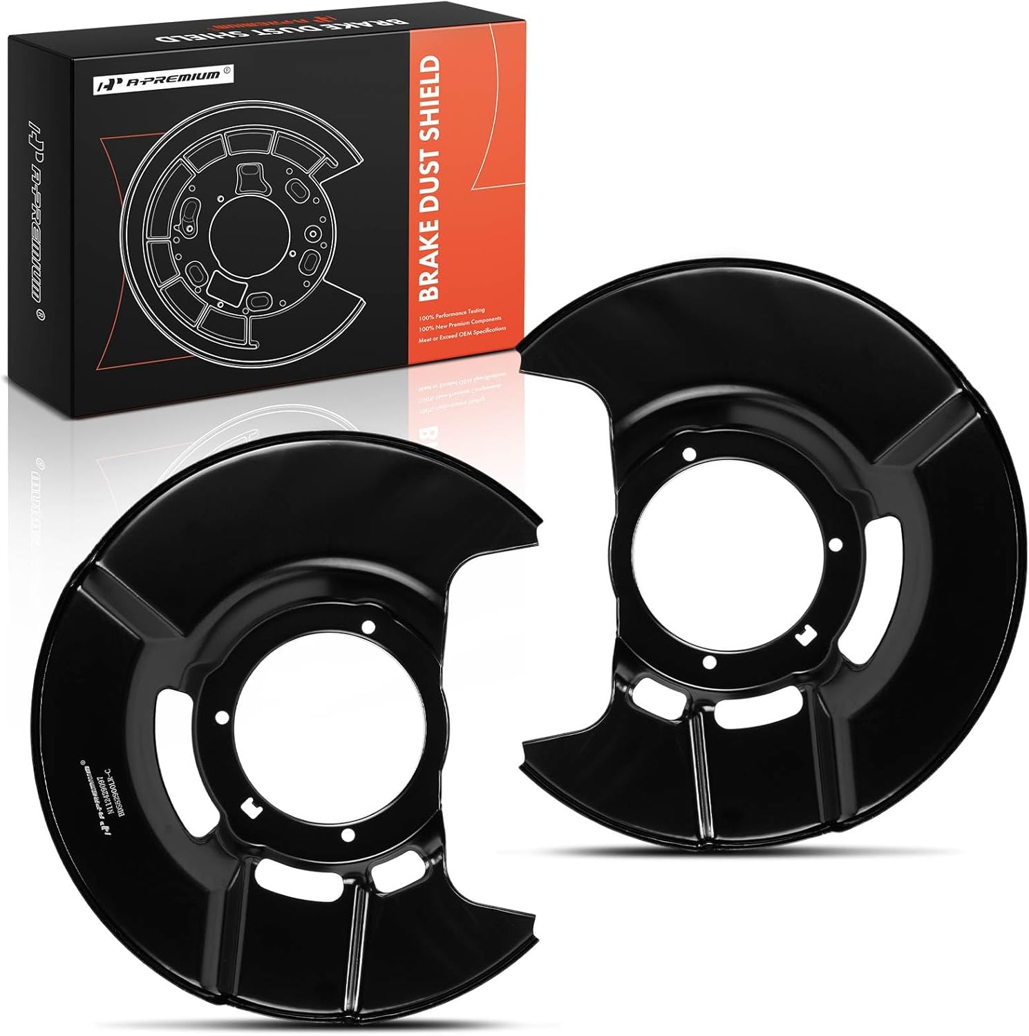 A-Premium Front Driver and Passenger Side Brake Dust Shield Compatible with Honda Models - Pilot 2003-2008, 2-PC Set