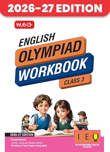 MTG International English Olympiad (IEO) Workbook Class 3 - Chapter-wise MCQs with Achievers Section - SOF Olympiad Books For 2026-27 Exam