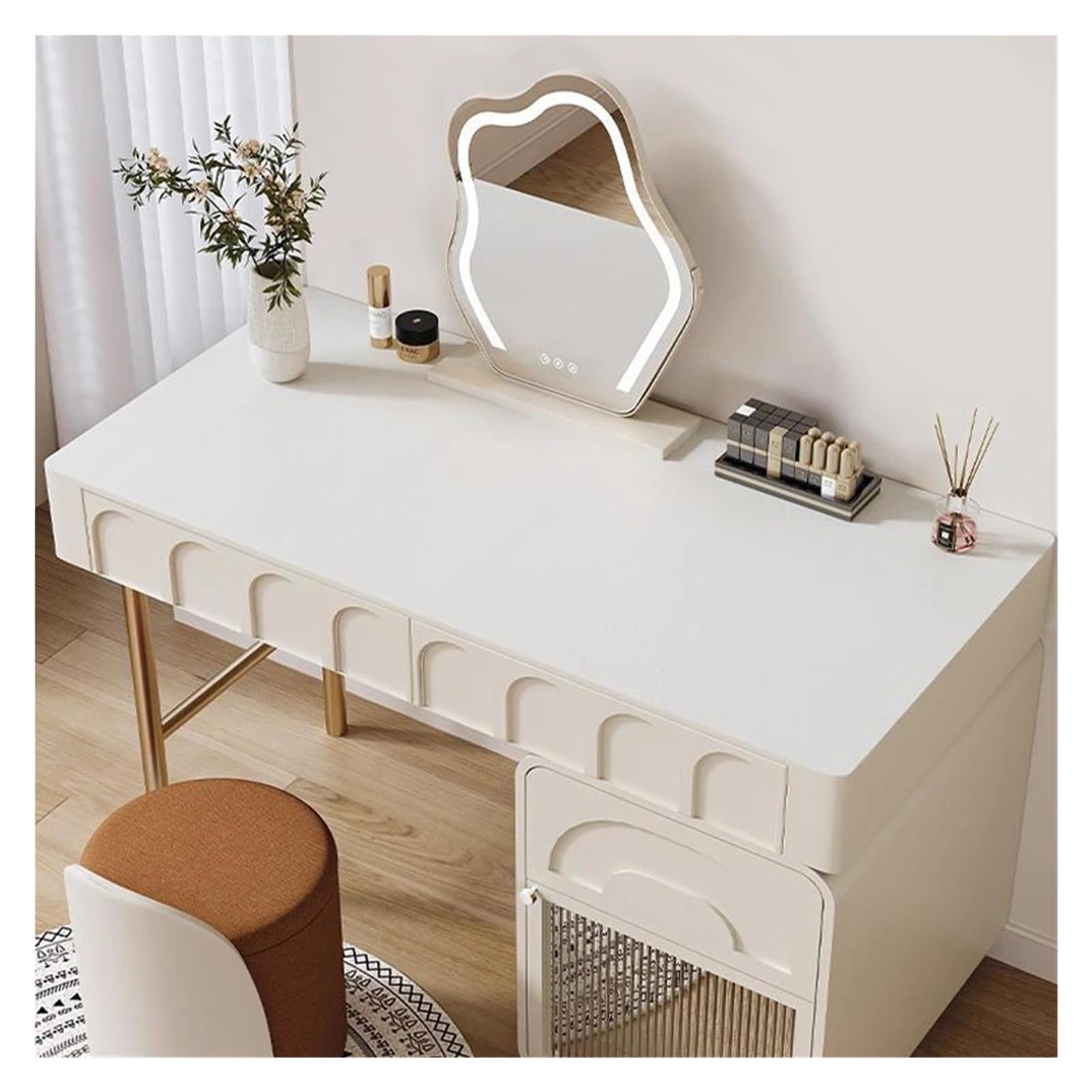 Tappetino da scrivania in pelle, tappetino da tavolo impermeabile resistente all'olio, copertura protettiva for scrivania da pranzo e cucina(Color 4,L 70x140cm)