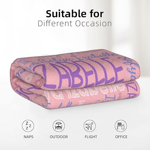 Miniatura 16 de Dr.TOUGH Mantas personalizadas para niños y adultos, manta personalizada con nombre para niños, manta con monograma con nombres personalizados