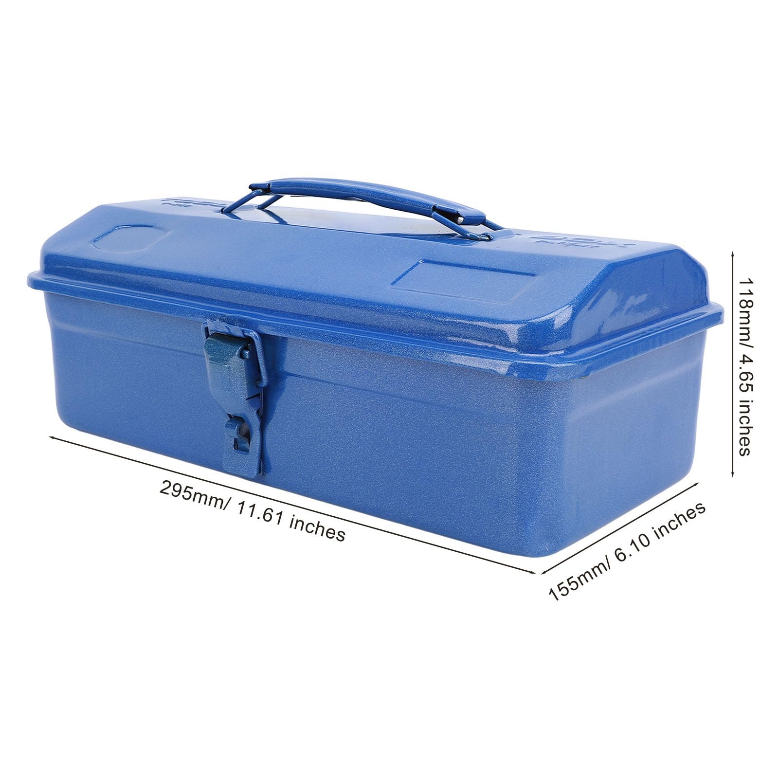 Blue 280 Toolbox Construction in metallo pesante e carico ad alto carico organizzatore di stoccaggio degli strumenti sicuro per seminari, garage, auto o sito di lavoro Cassetta (Caja de herramientas