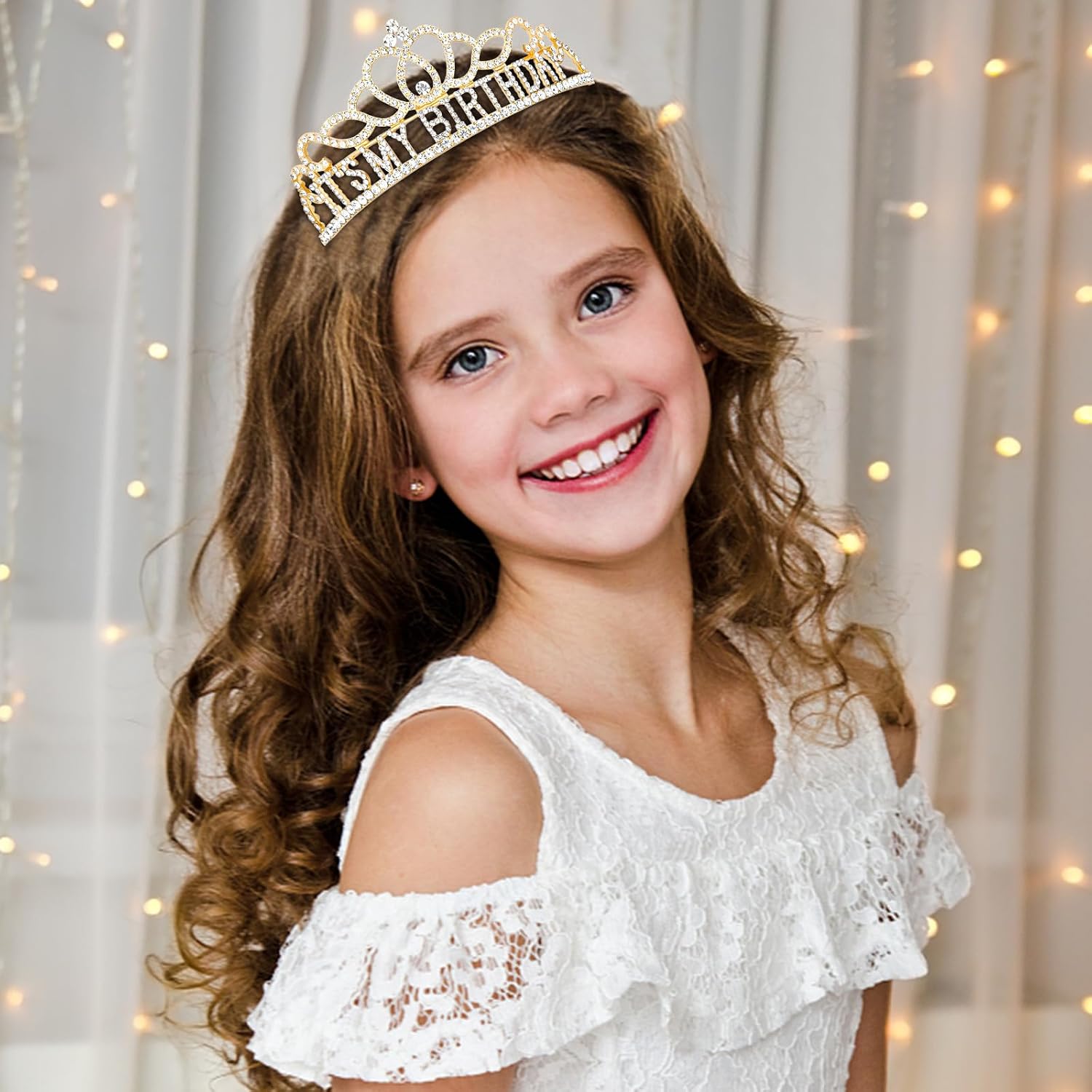 Gold Birthday Crown - It's My Birthday Tiara & Sash