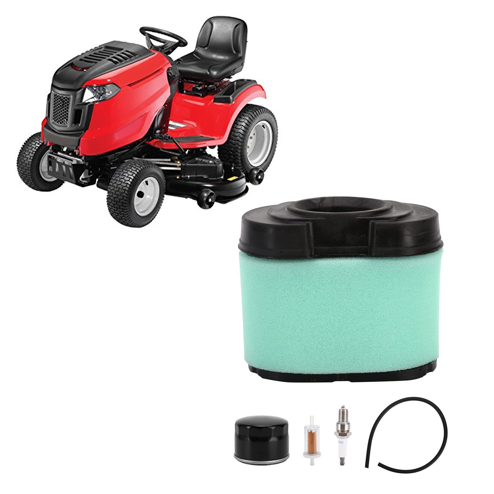 TB2454 Kit filtro aria per tosaerba, kit di messa a punto per tosaerba con candela e tubo del carburante, kit di montaggio filtro aria ad alte prestazioni per tosaerba,