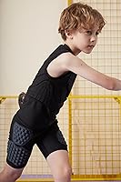 Vista 4 de Topeter Camisa de compresión acolchada para jóvenes, protector de pecho, camiseta de protección del esternón con protección del corazón