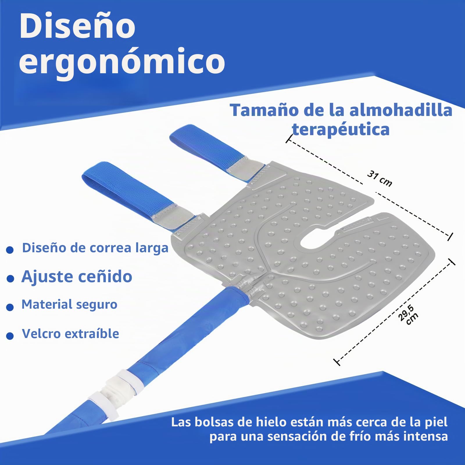 Inmoredo Sistema de terapia de frío, máquina de hielo para recuperación de cirugía de LCA, bomba silenciosa, portátil, ideal para lesiones deportivas, dolores, esguinces y rigidez