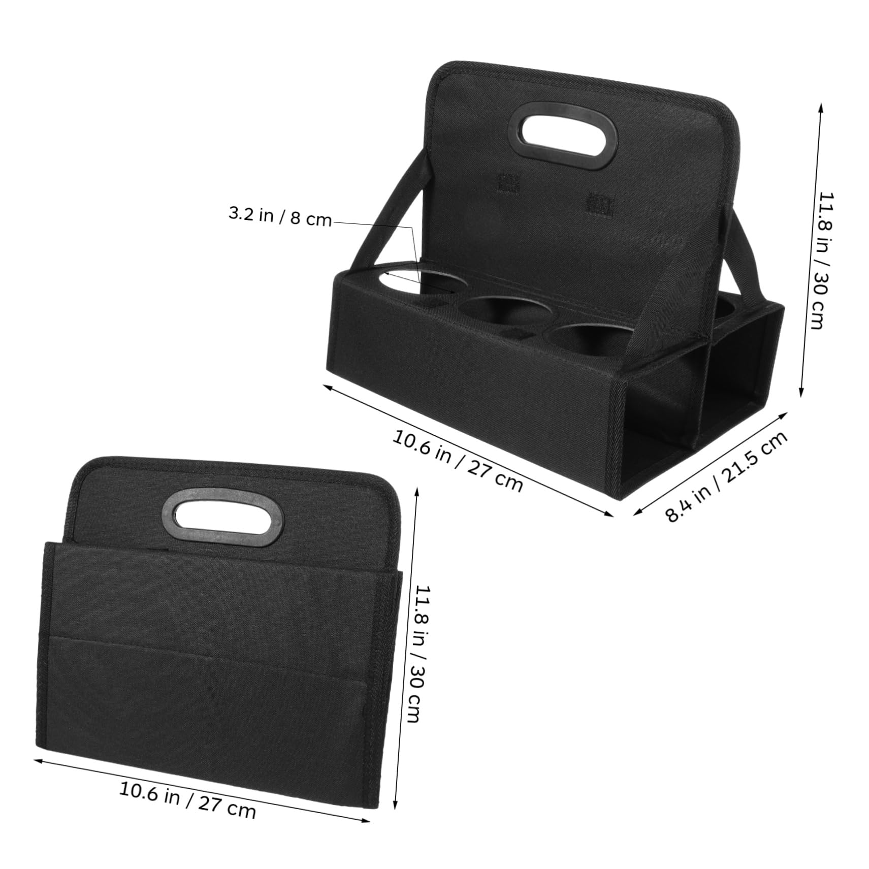 Alipis Foldable Coffee Cup Holder with Handle Reusable Drink Carrier Bag for Multiple Beverages Lightweight and Sturdy Design for for Takeout Go Use