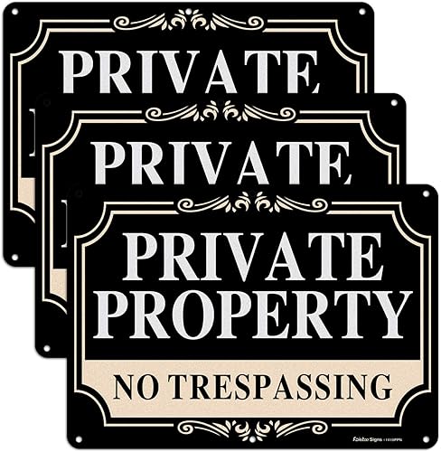 Miniatura 11 de Paquete de 2 letreros de metal de aluminio libre de óxido de 10 x 7 pulgadas, reflectante, resistente a la decoloración, protección UV, resistente a