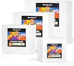 Shuttle Art Painting Canvas Panel, 36 Multi Pack, 5x7, 8x10, 9x12, 11x14 inch (9 PCS of Each), 100% Cotton Art Canvas Board Primed White, Blank Canvas for Kids Adults for Acrylic Oil Painting