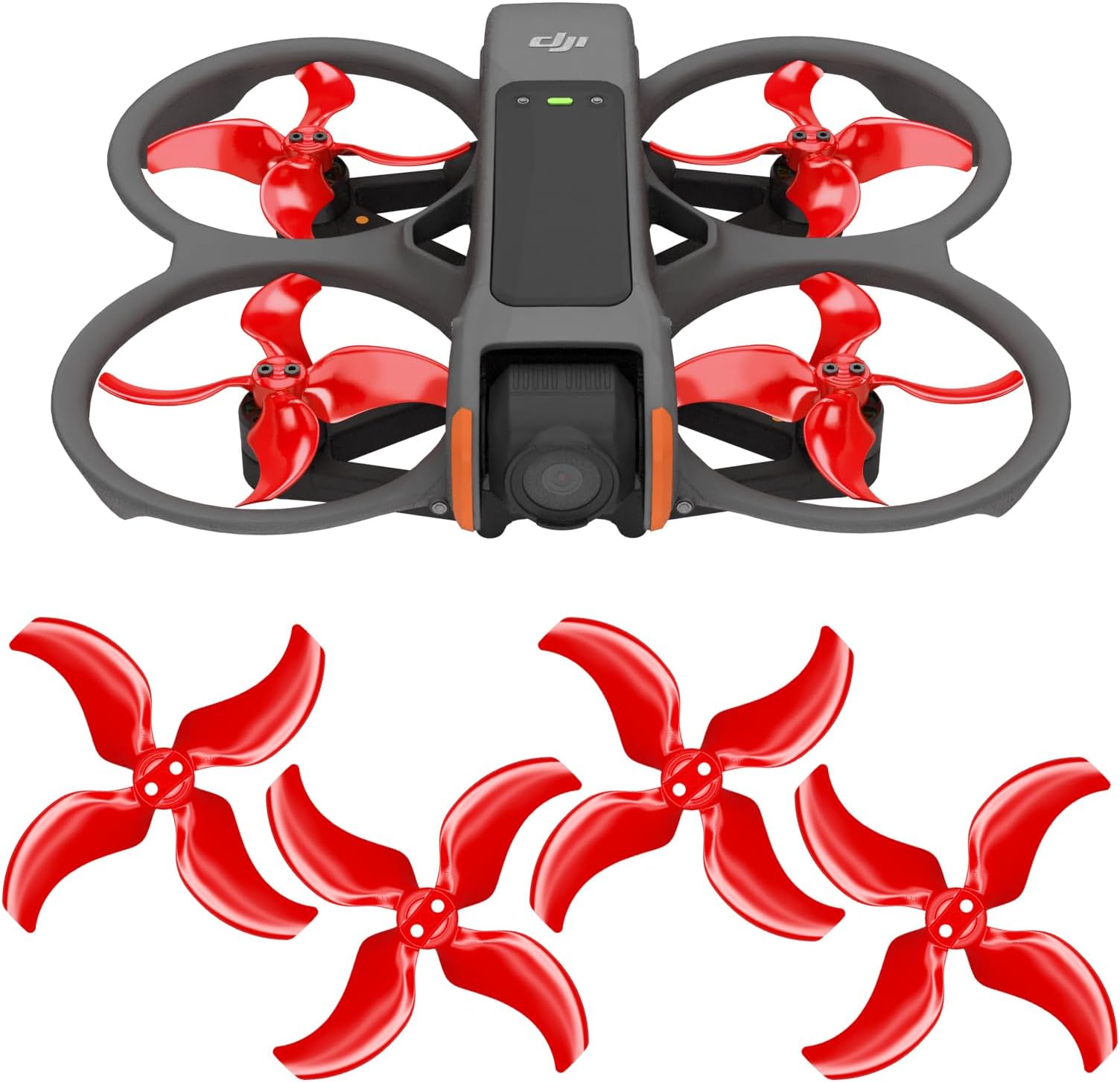Master Airscrew Stealth Propellers for DJI Avata 2 - Red, 4 pcs