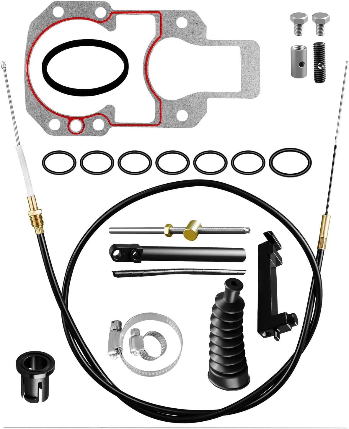 815471T1 865437A02 Marine Lower Shift Cable Kit Compatible with Mercury Mercruiser Bravo Stern Drives Replace 18-2604 815471A6